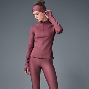 Alo Yoga Airlift Winter Warm 1/4 Zip Long Sleeve NWT